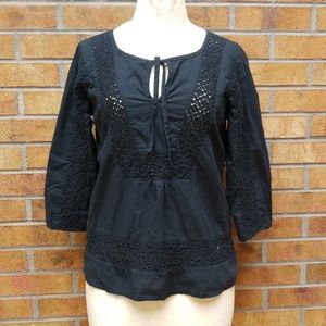 Prana*navy blue*woven lightweight shirt